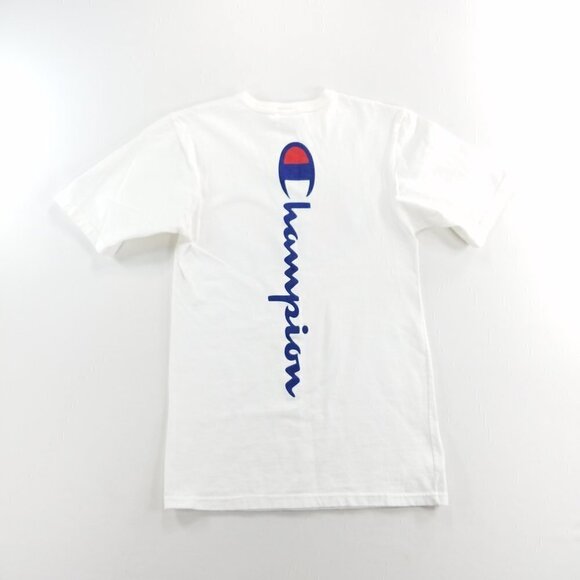 Vtg Champion T-shirt Tee Crew Neck Cotton Top - Picture 4 of 4